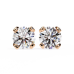 Brilliance Channel-Set Diamond Stud Earrings — 10k–18k Gold