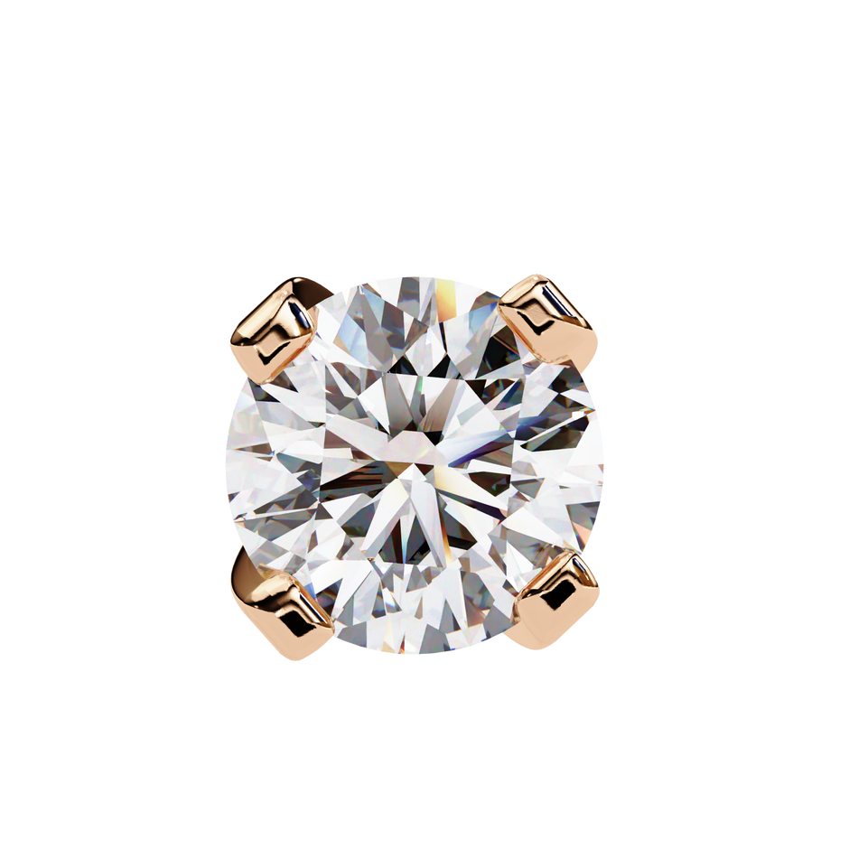 Brilliance Channel-Set Diamond Stud Earrings — 10k–18k Gold