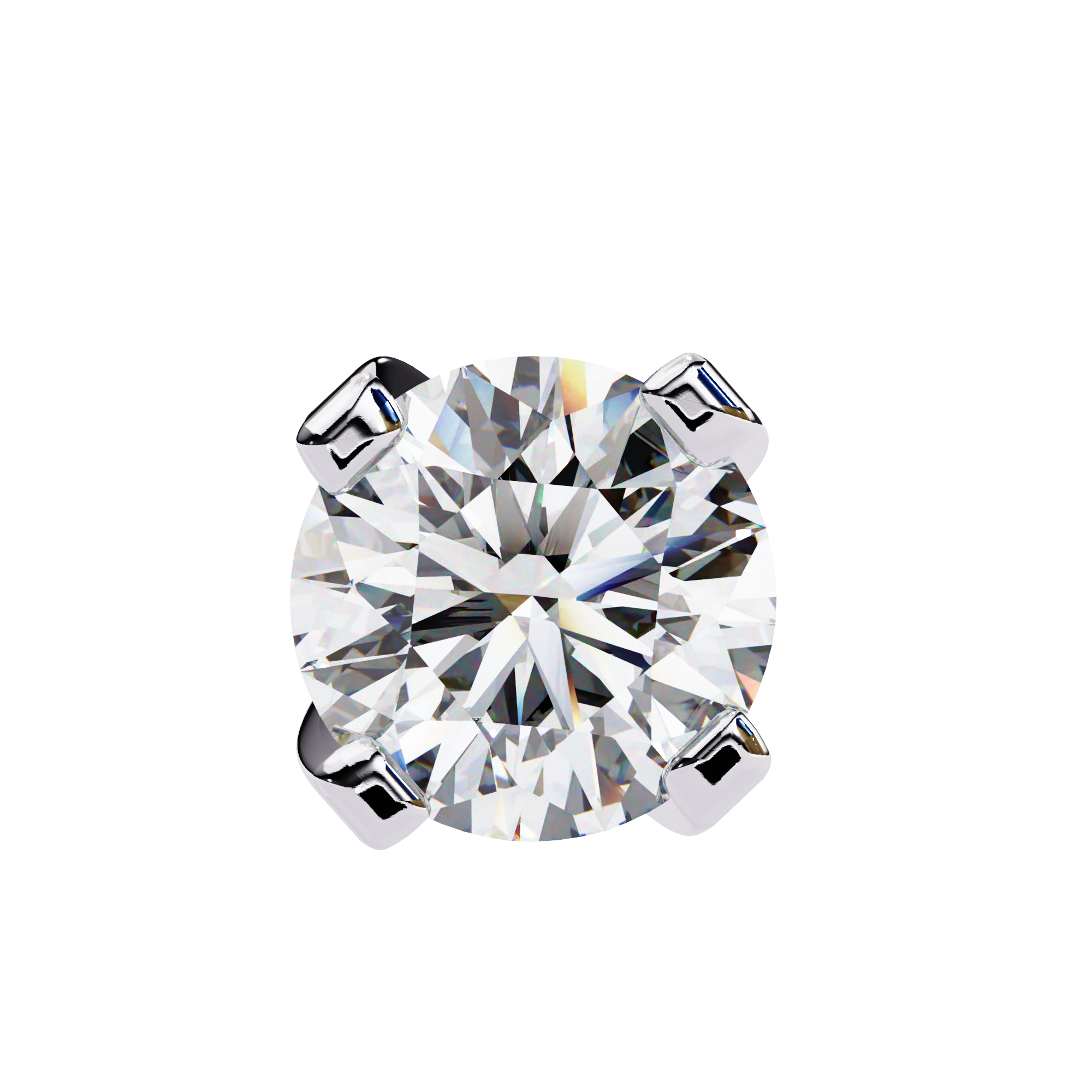 Brilliance Channel-Set Diamond Stud Earrings — 10k–18k Gold