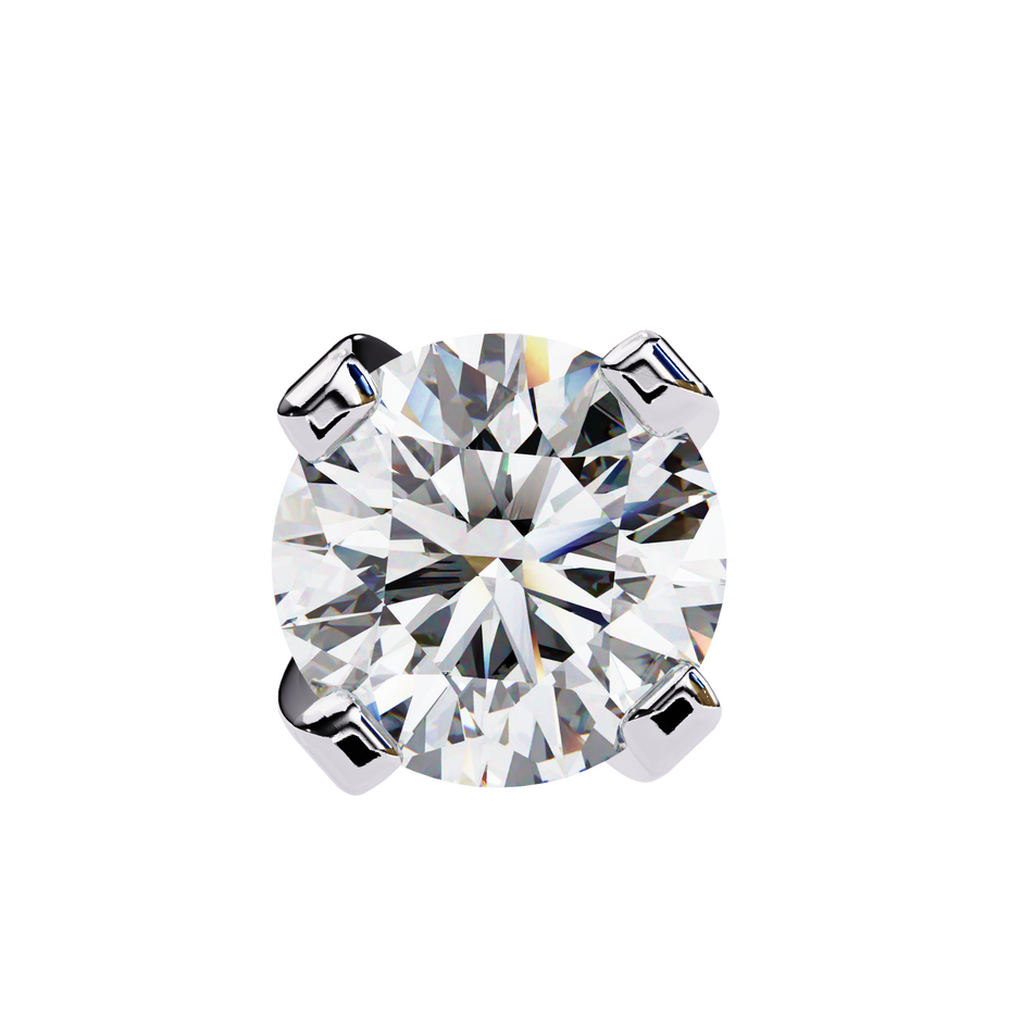 Brilliance Channel-Set Diamond Stud Earrings — 10k–18k Gold