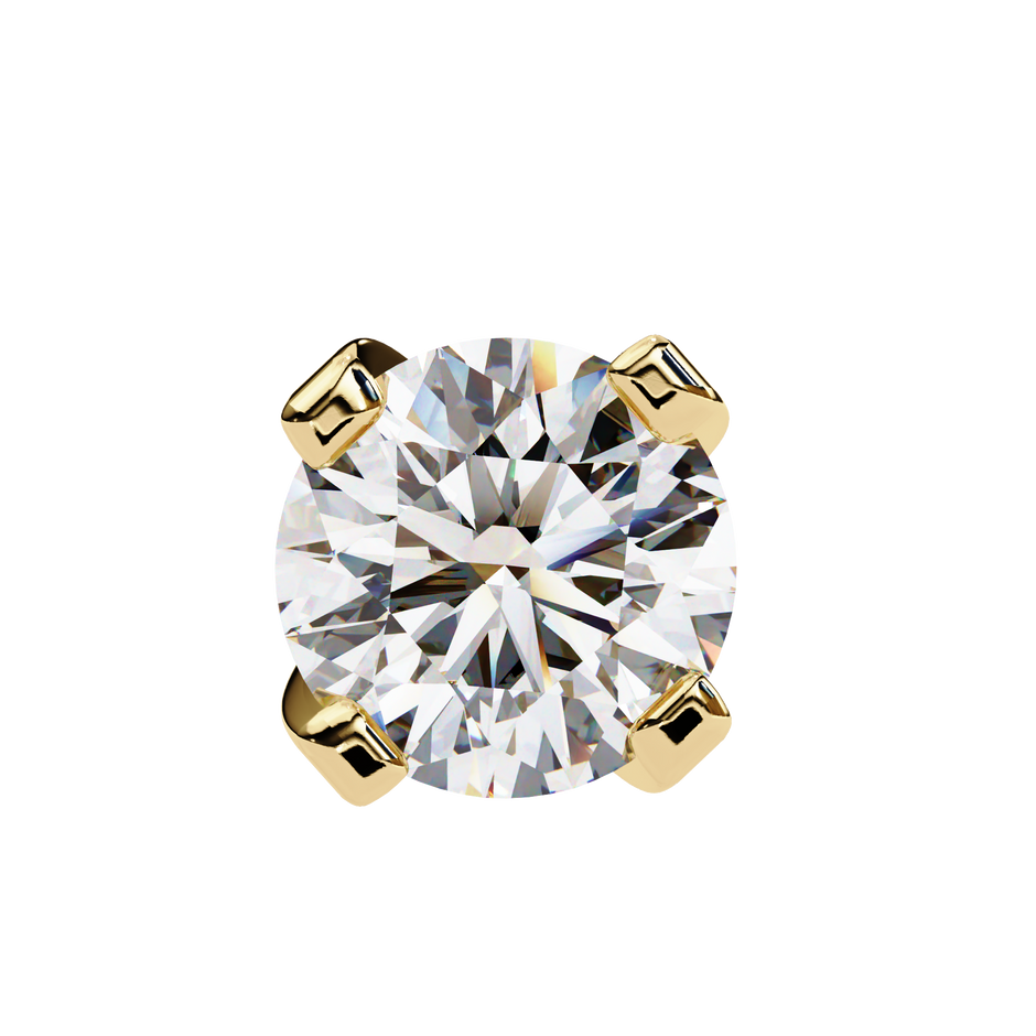 Brilliance Channel-Set Diamond Stud Earrings — 10k–18k Gold