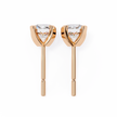 Brilliance Channel-Set Diamond Stud Earrings — 10k–18k Gold