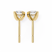 Brilliance Channel-Set Diamond Stud Earrings — 10k–18k Gold
