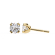 Brilliance Channel-Set Diamond Stud Earrings — 10k–18k Gold
