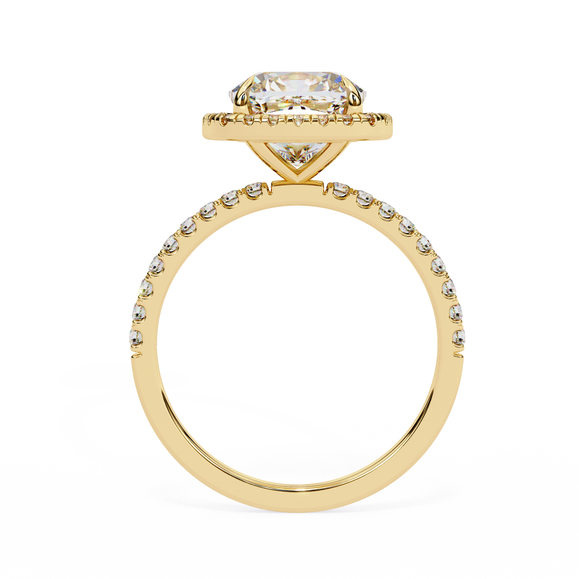 Round Brilliant Diamond Solitaire Ring in 10k–18k Gold