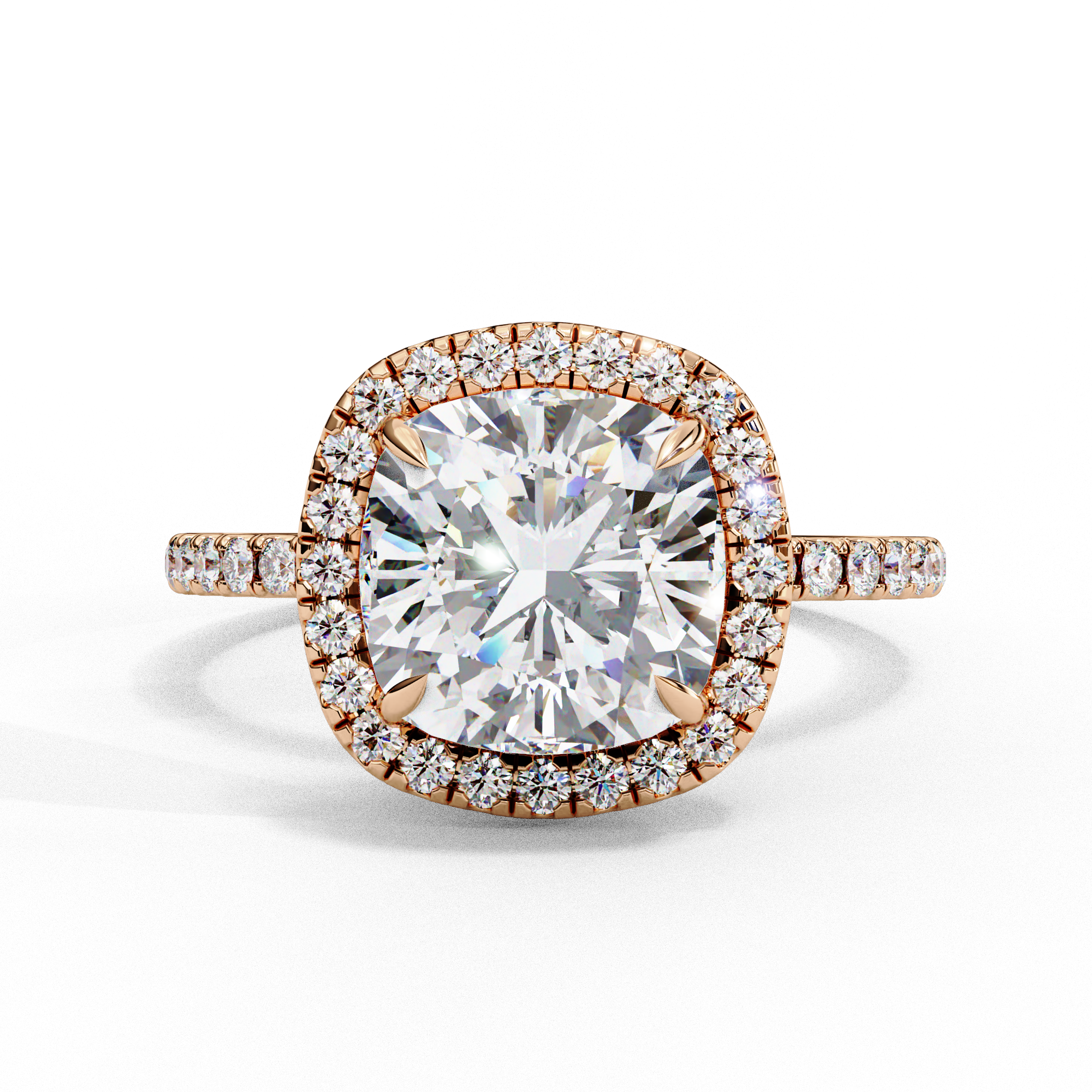 Round Brilliant Diamond Solitaire Ring in 10k–18k Gold