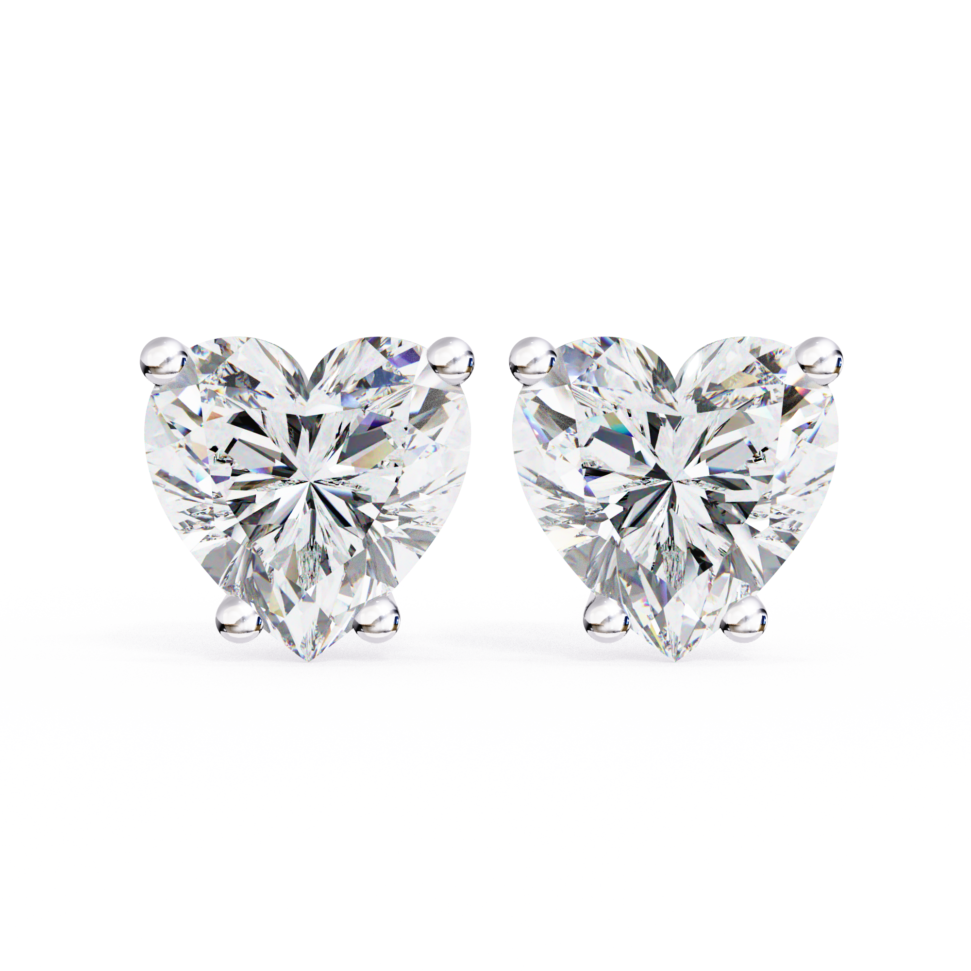 Lumina Star Pavé Diamond Stud Earrings — 10k–18k Gold