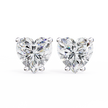 Lumina Star Pavé Diamond Stud Earrings — 10k–18k Gold
