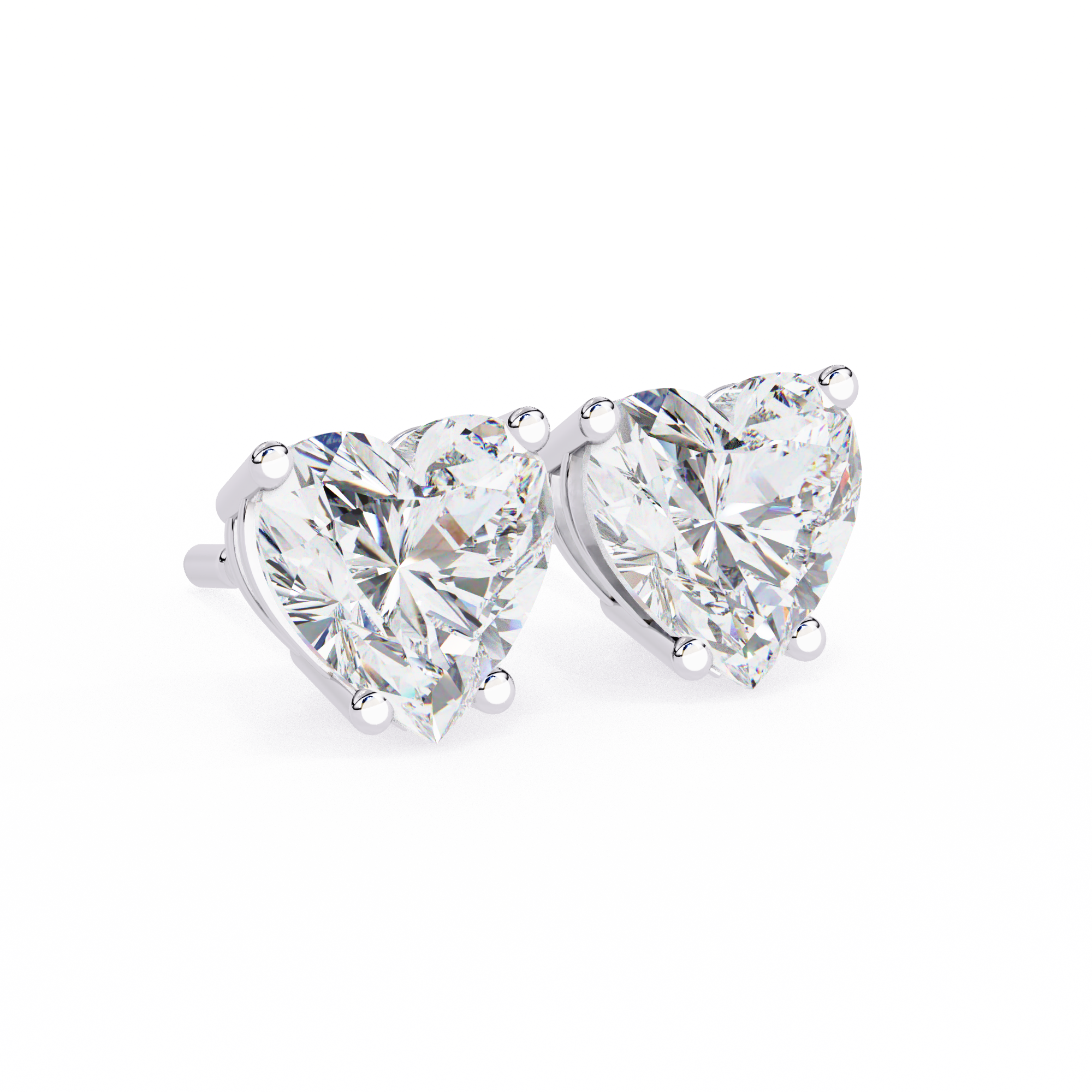 Lumina Star Pavé Diamond Stud Earrings — 10k–18k Gold