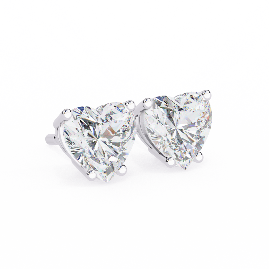 Lumina Star Pavé Diamond Stud Earrings — 10k–18k Gold