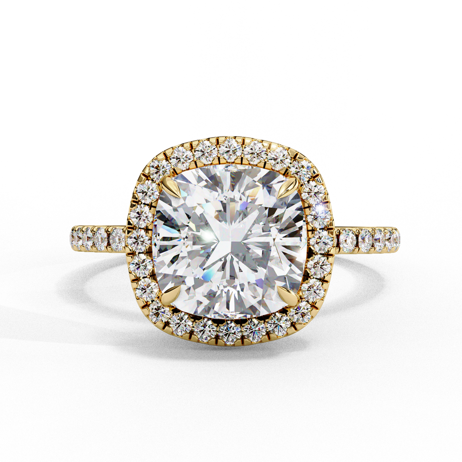 Round Brilliant Diamond Solitaire Ring in 10k–18k Gold