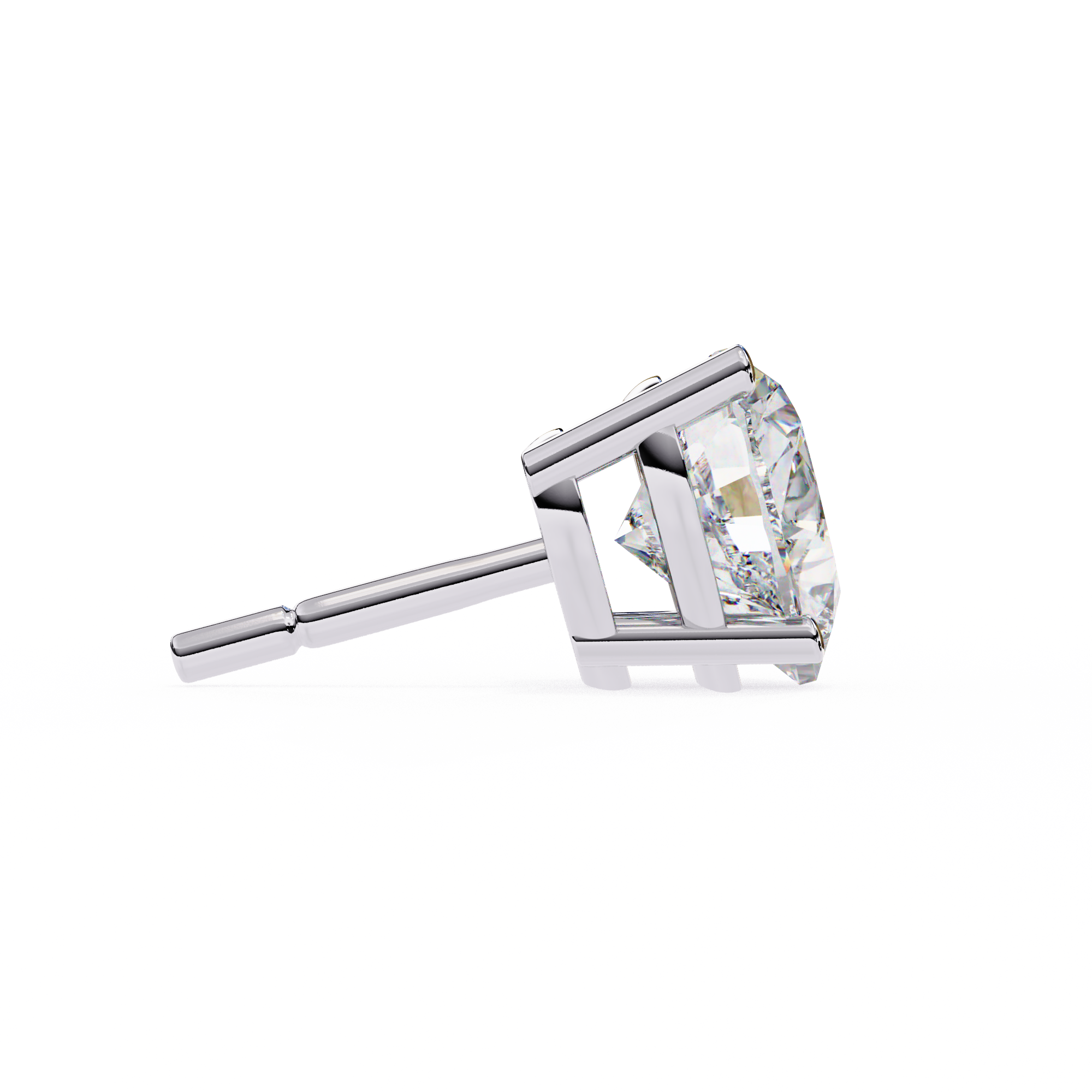 Lumina Star Pavé Diamond Stud Earrings — 10k–18k Gold