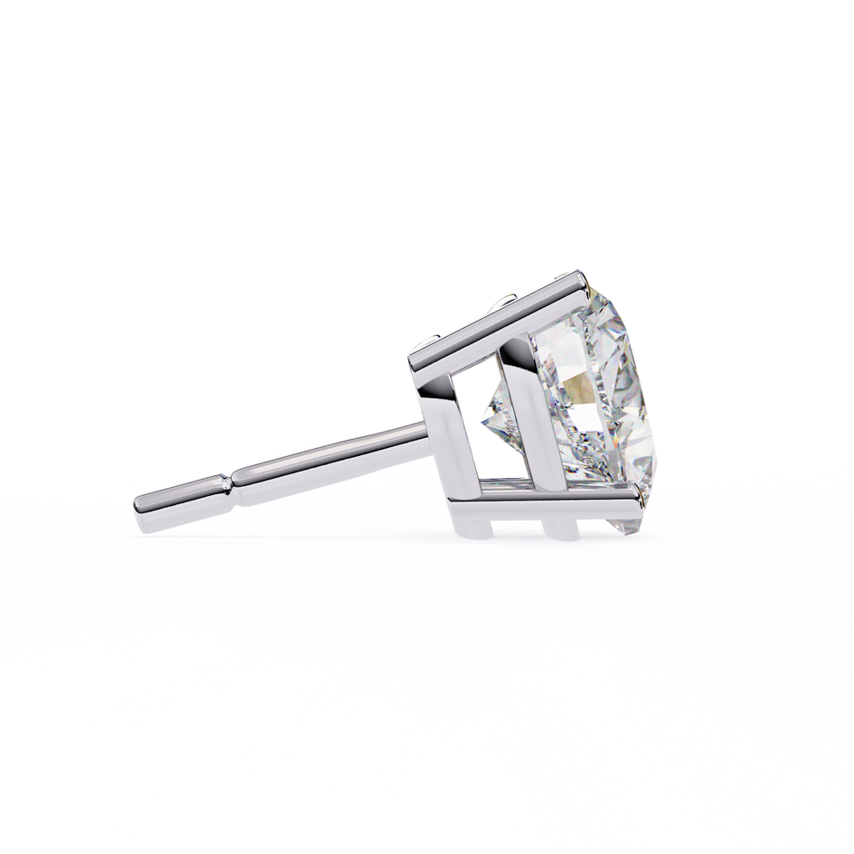 Lumina Star Pavé Diamond Stud Earrings — 10k–18k Gold