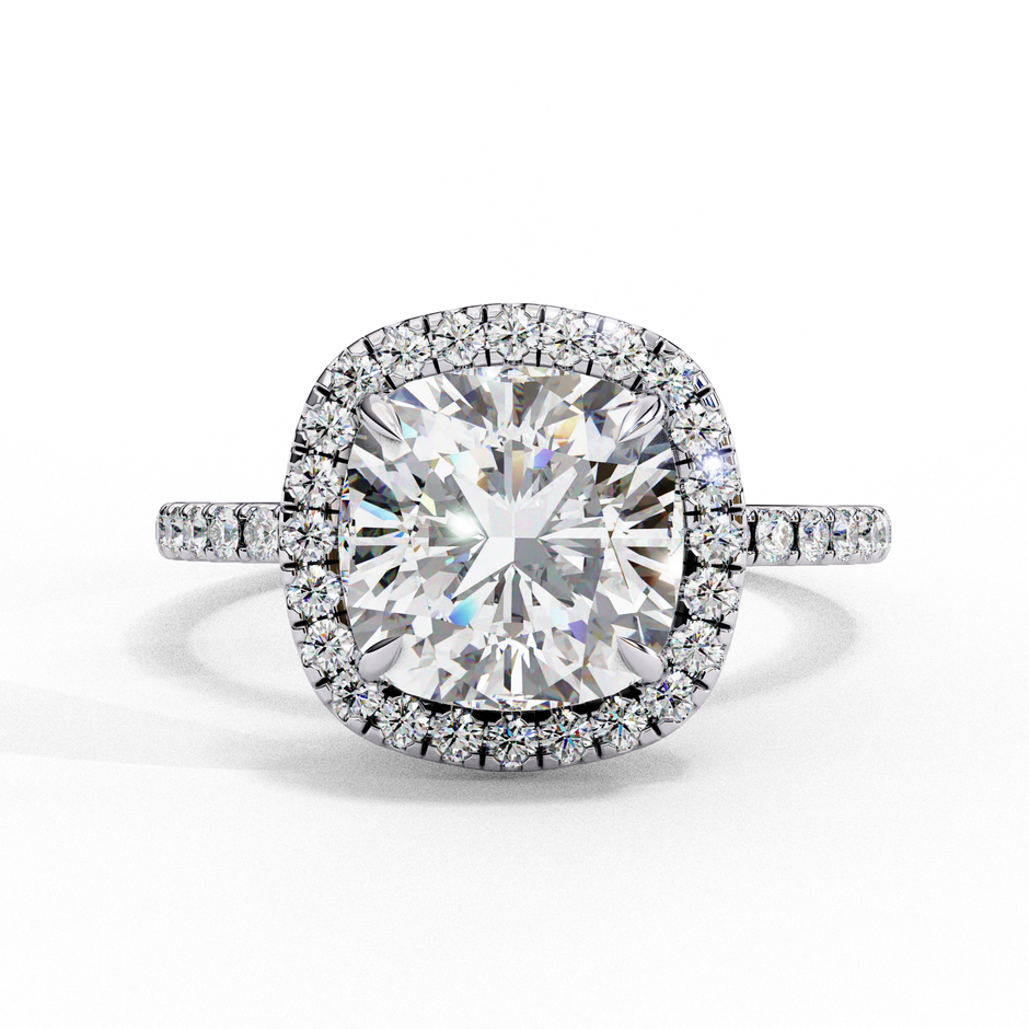 Round Brilliant Diamond Solitaire Ring in 10k–18k Gold