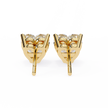 Lumina Star Pavé Diamond Stud Earrings — 10k–18k Gold