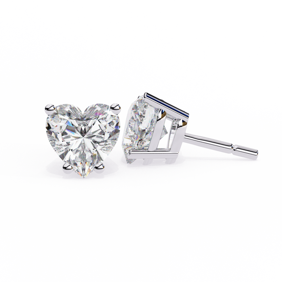 Lumina Star Pavé Diamond Stud Earrings — 10k–18k Gold