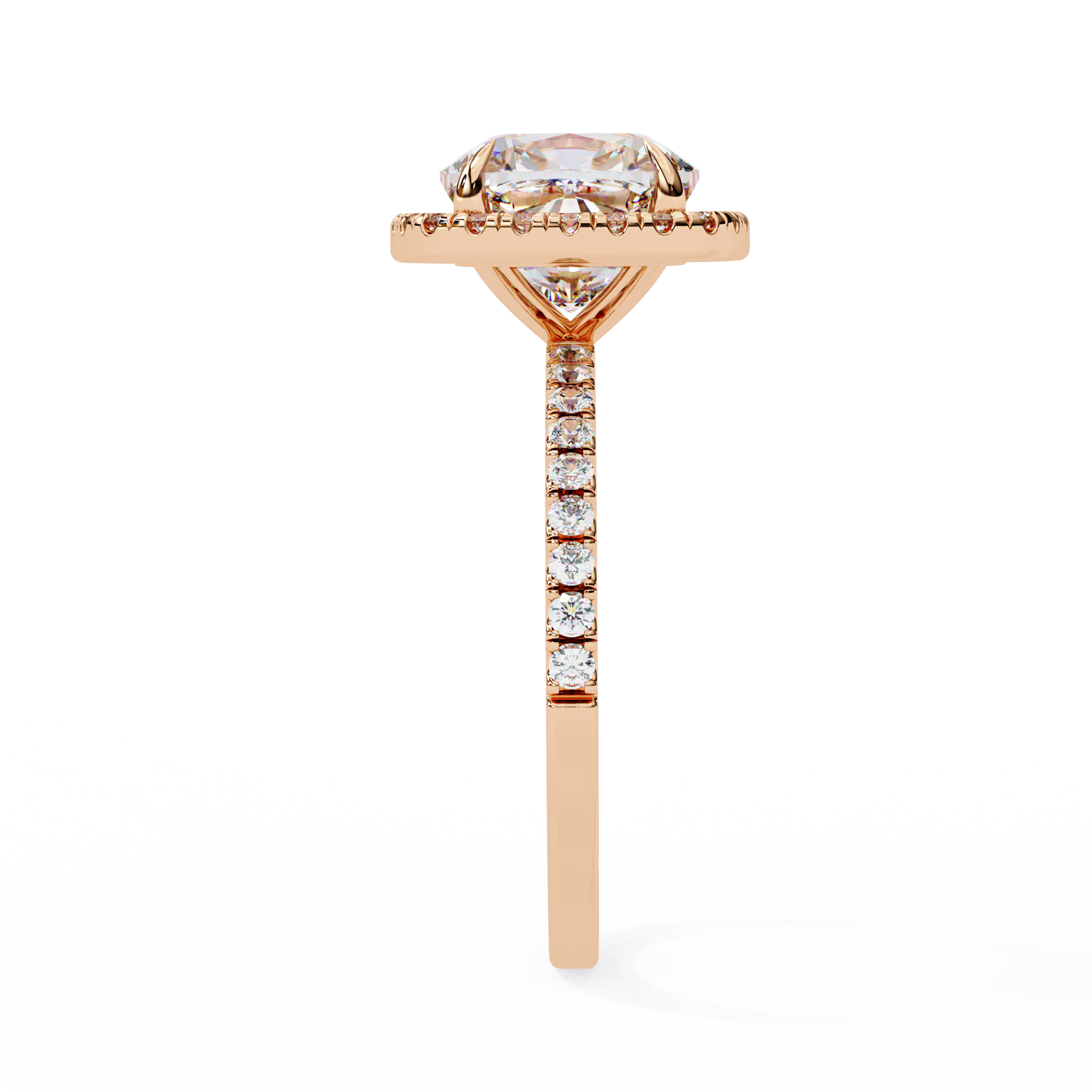 Round Brilliant Diamond Solitaire Ring in 10k–18k Gold