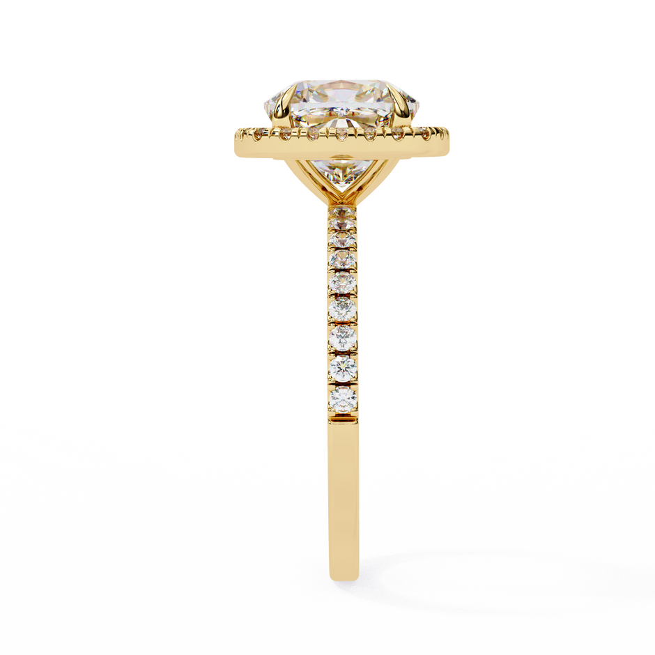 Round Brilliant Diamond Solitaire Ring in 10k–18k Gold