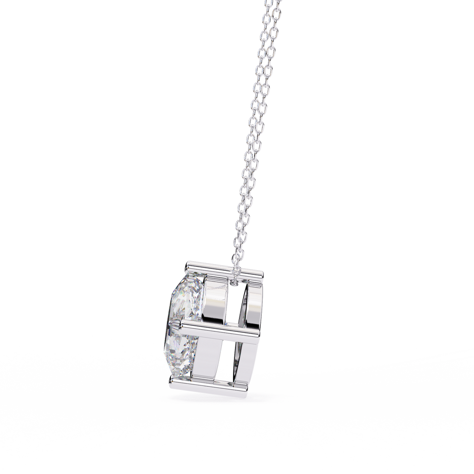 Elongated Pavé Bar Pendant