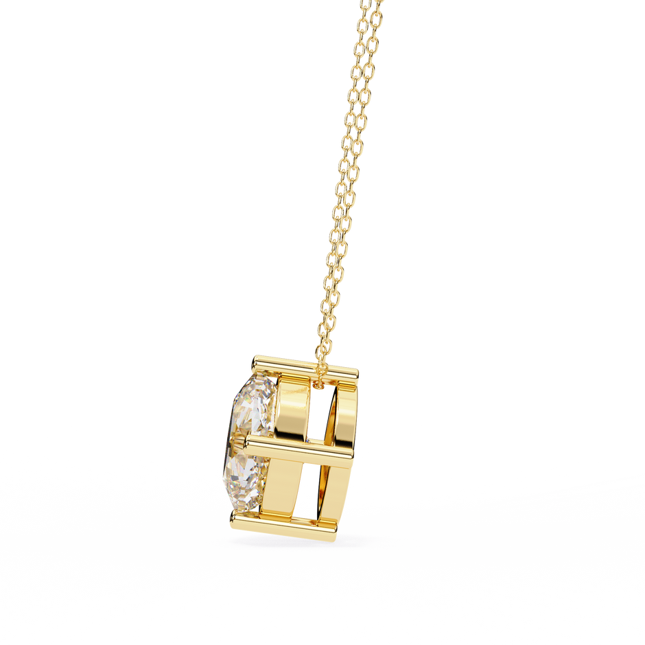 Elongated Pavé Bar Pendant
