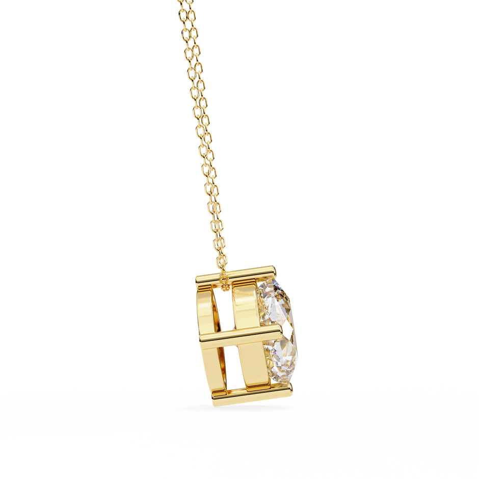 Elongated Pavé Bar Pendant