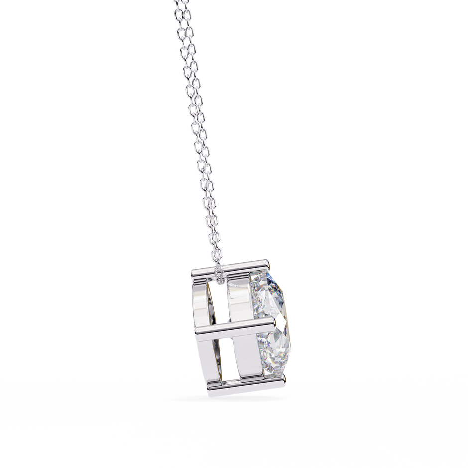Elongated Pavé Bar Pendant