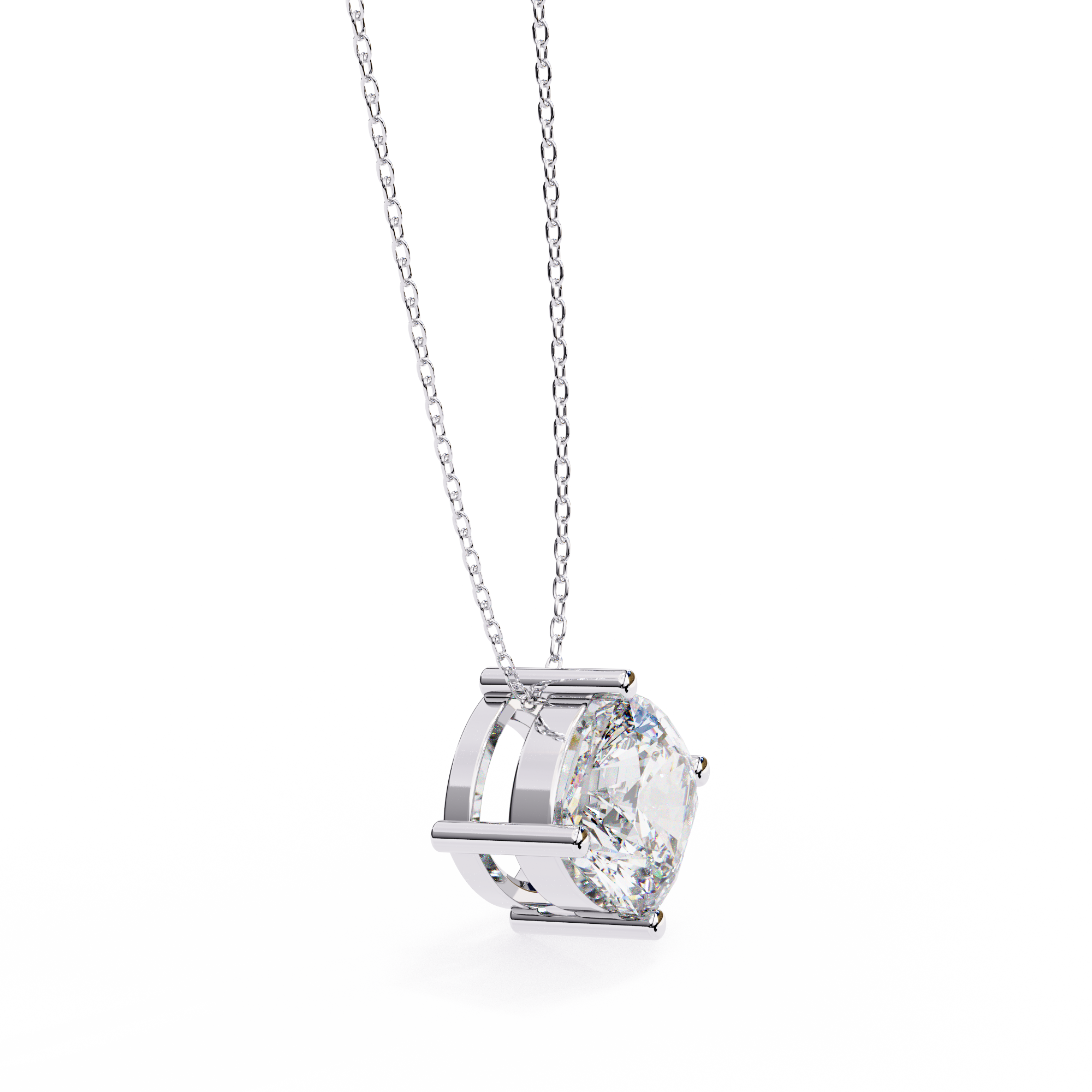 Elongated Pavé Bar Pendant