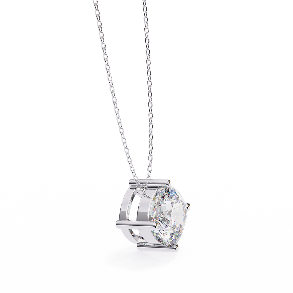 Elongated Pavé Bar Pendant