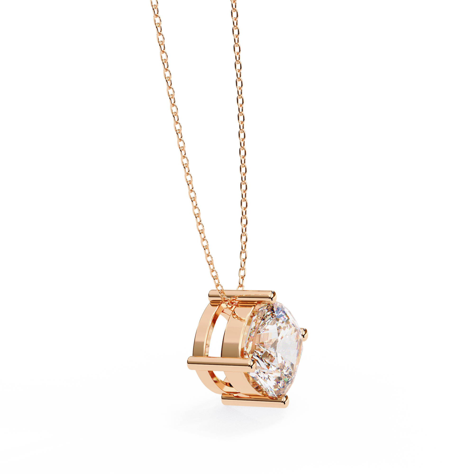 Elongated Pavé Bar Pendant