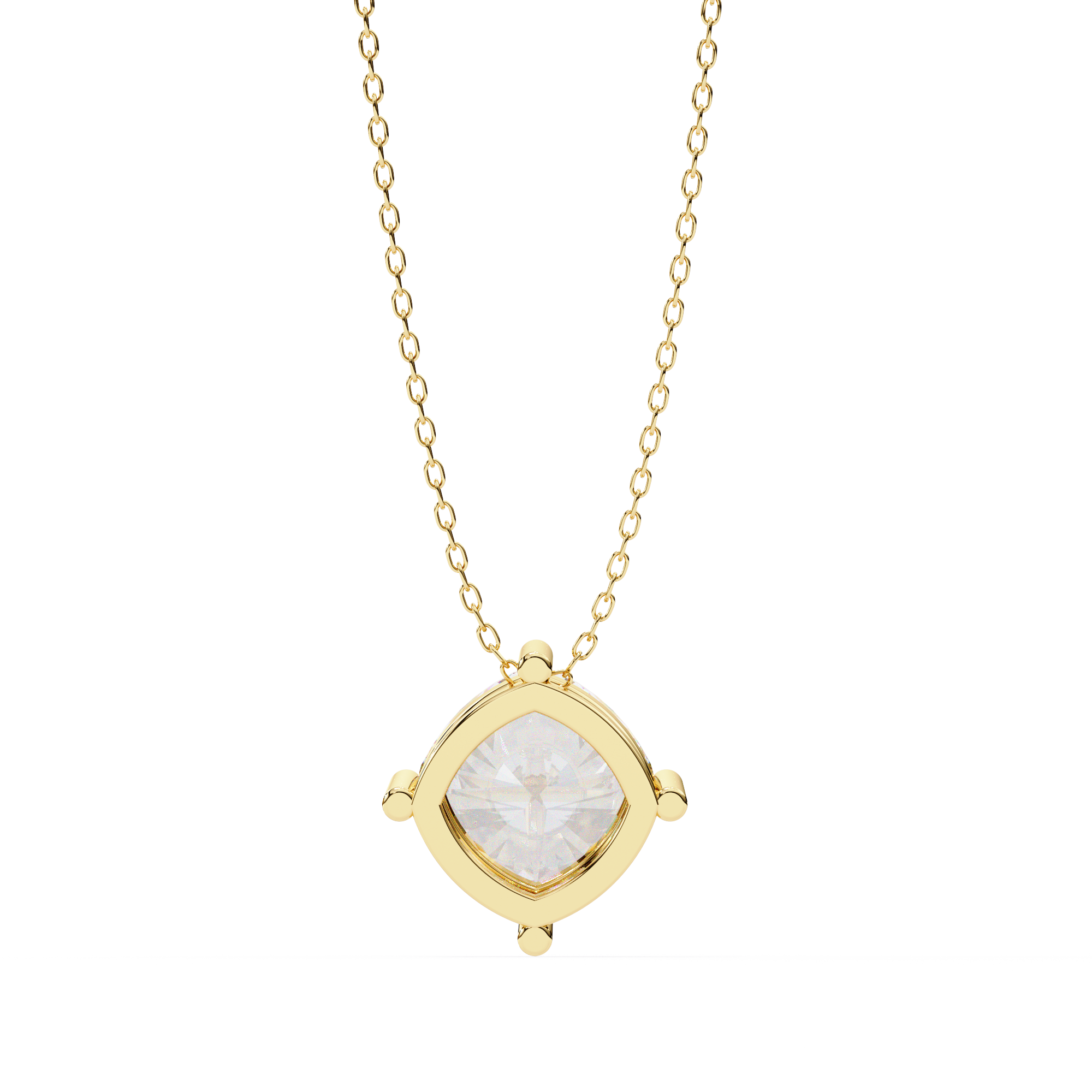 Elongated Pavé Bar Pendant