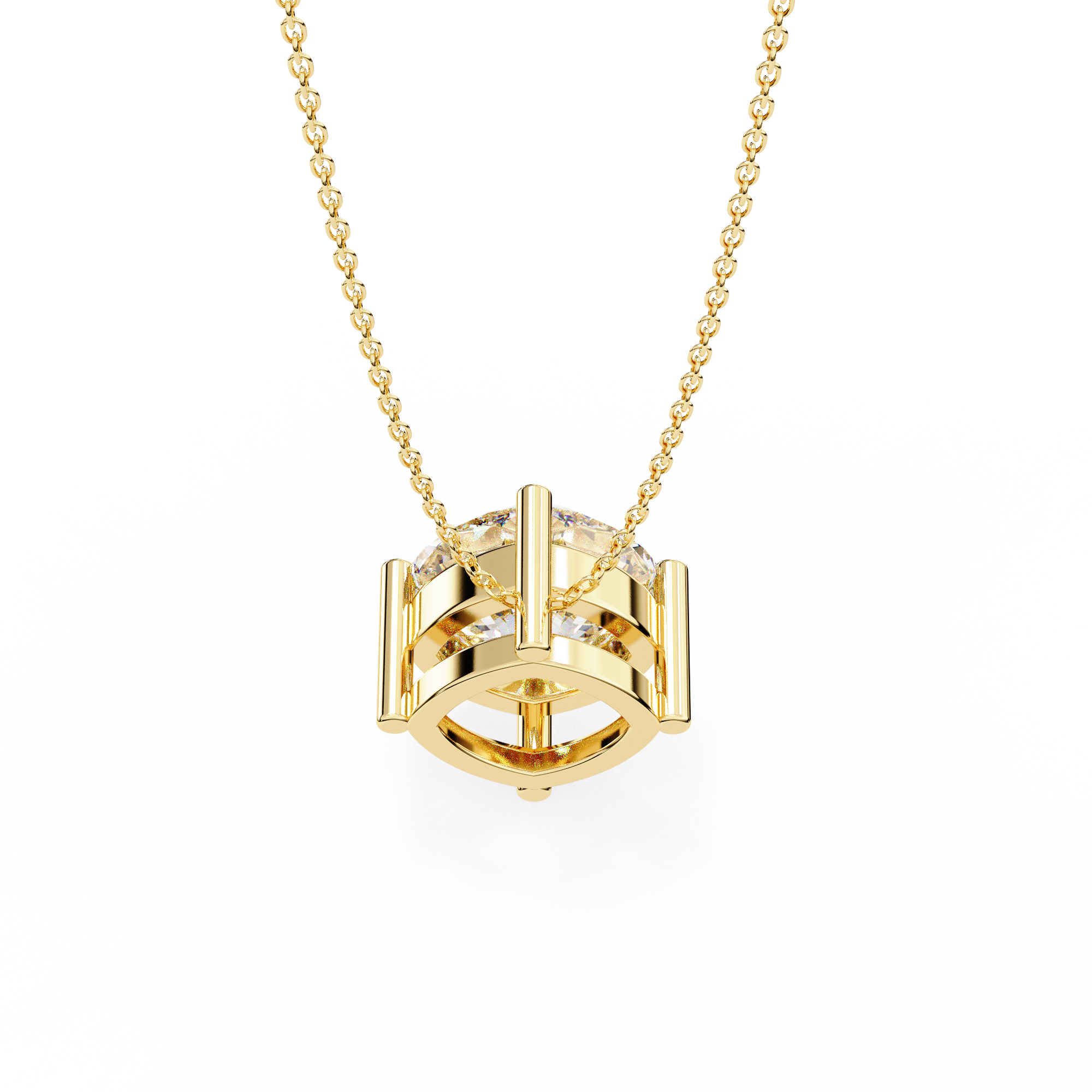 Elongated Pavé Bar Pendant