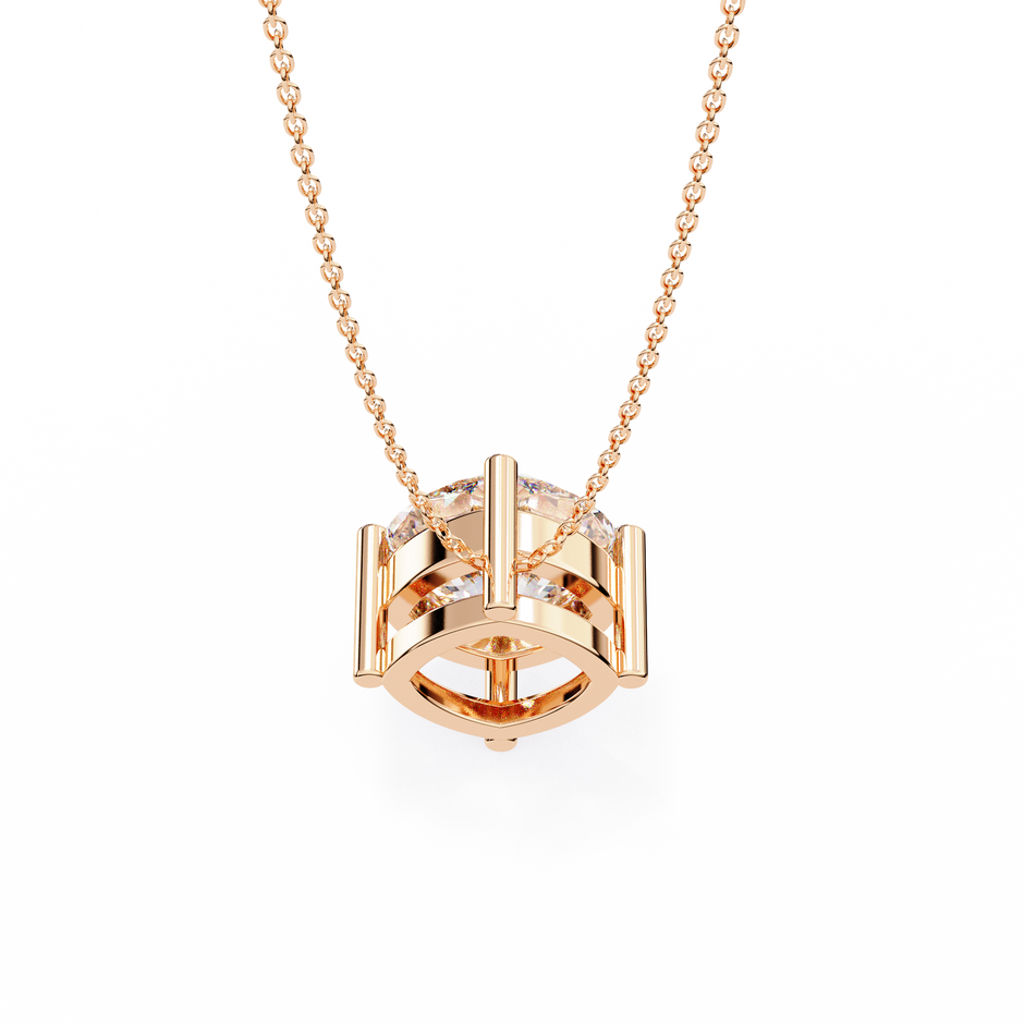 Elongated Pavé Bar Pendant