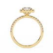 Oval-Cut Diamond Solitaire Ring in 10k–18k Gold