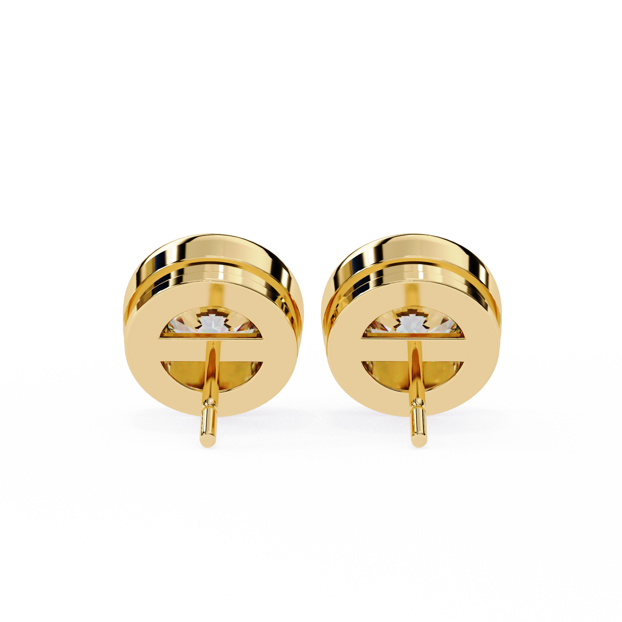 Imperial Grande Diamond Stud Earrings — 10k–18k Gold