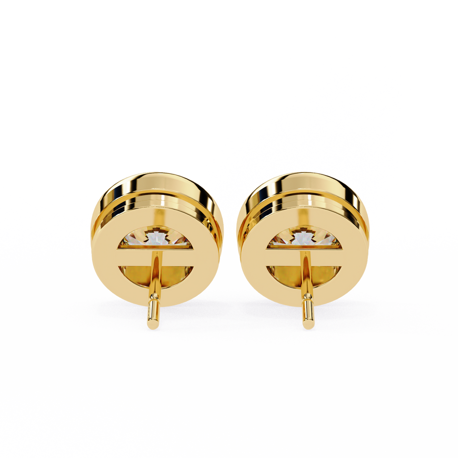 Imperial Grande Diamond Stud Earrings — 10k–18k Gold