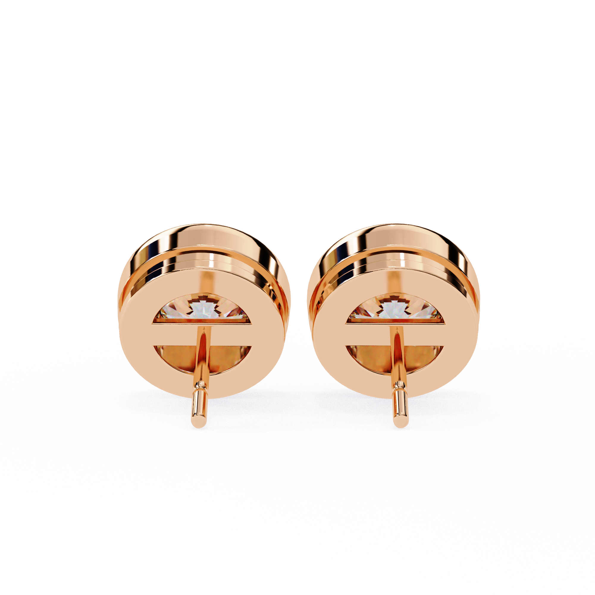 Imperial Grande Diamond Stud Earrings — 10k–18k Gold