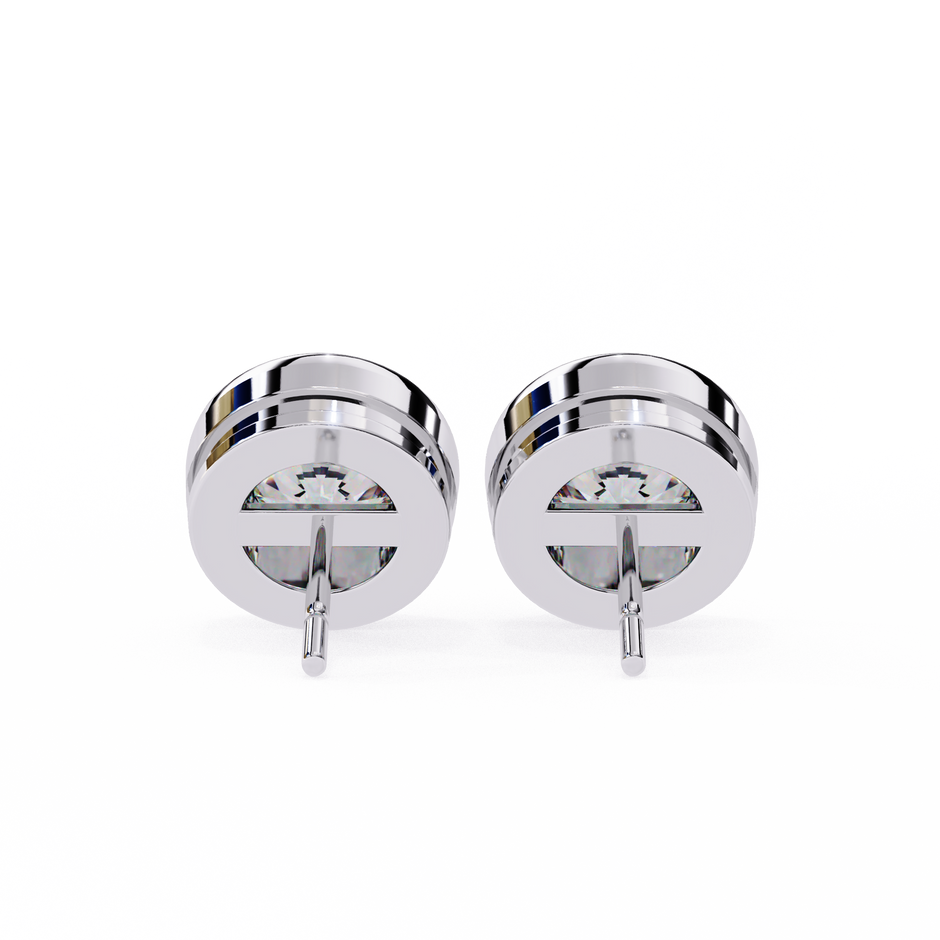 Imperial Grande Diamond Stud Earrings — 10k–18k Gold