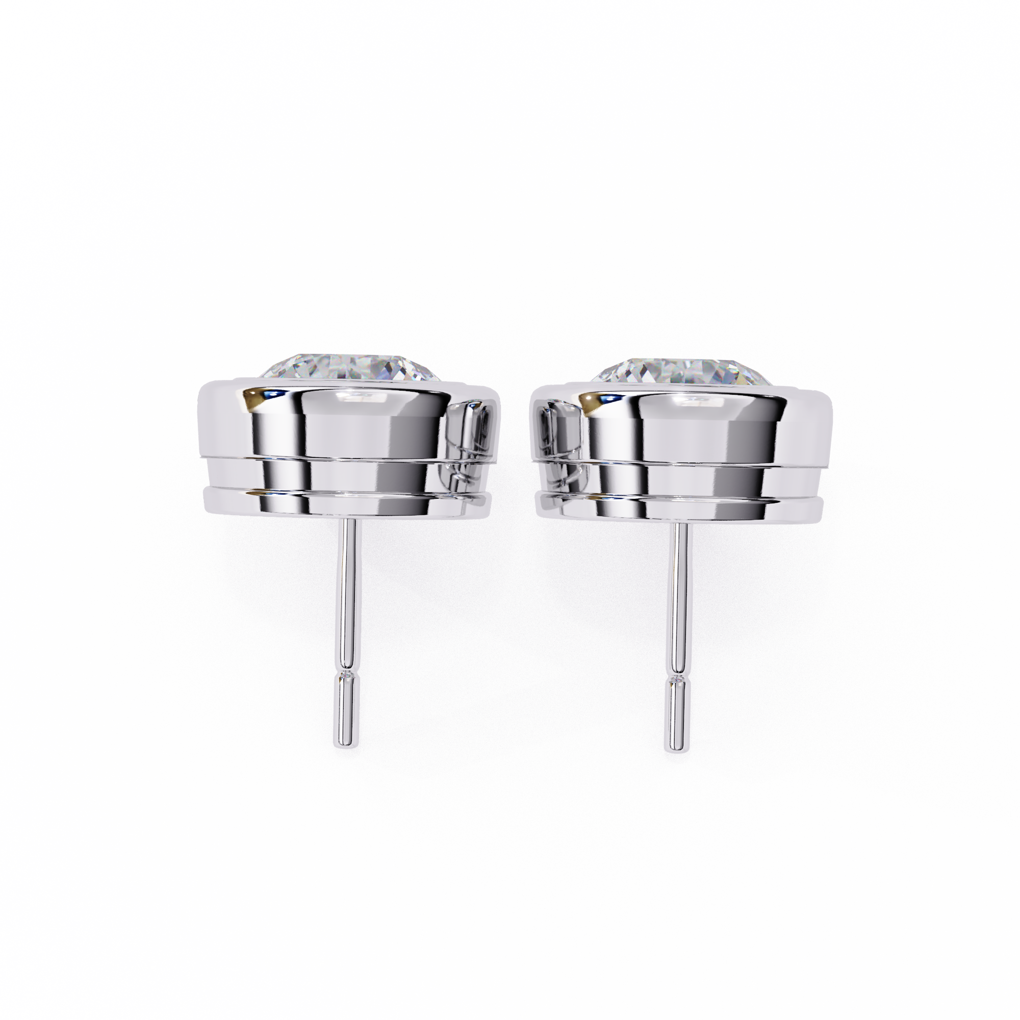 Imperial Grande Diamond Stud Earrings — 10k–18k Gold