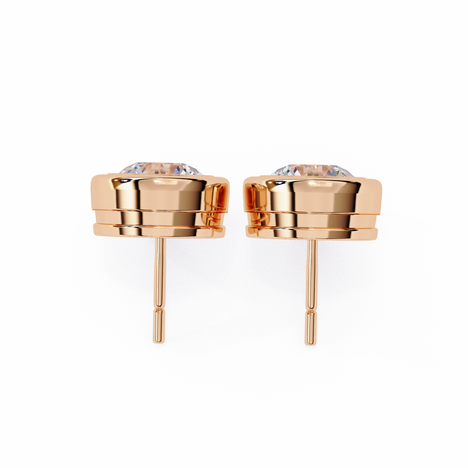 Imperial Grande Diamond Stud Earrings — 10k–18k Gold