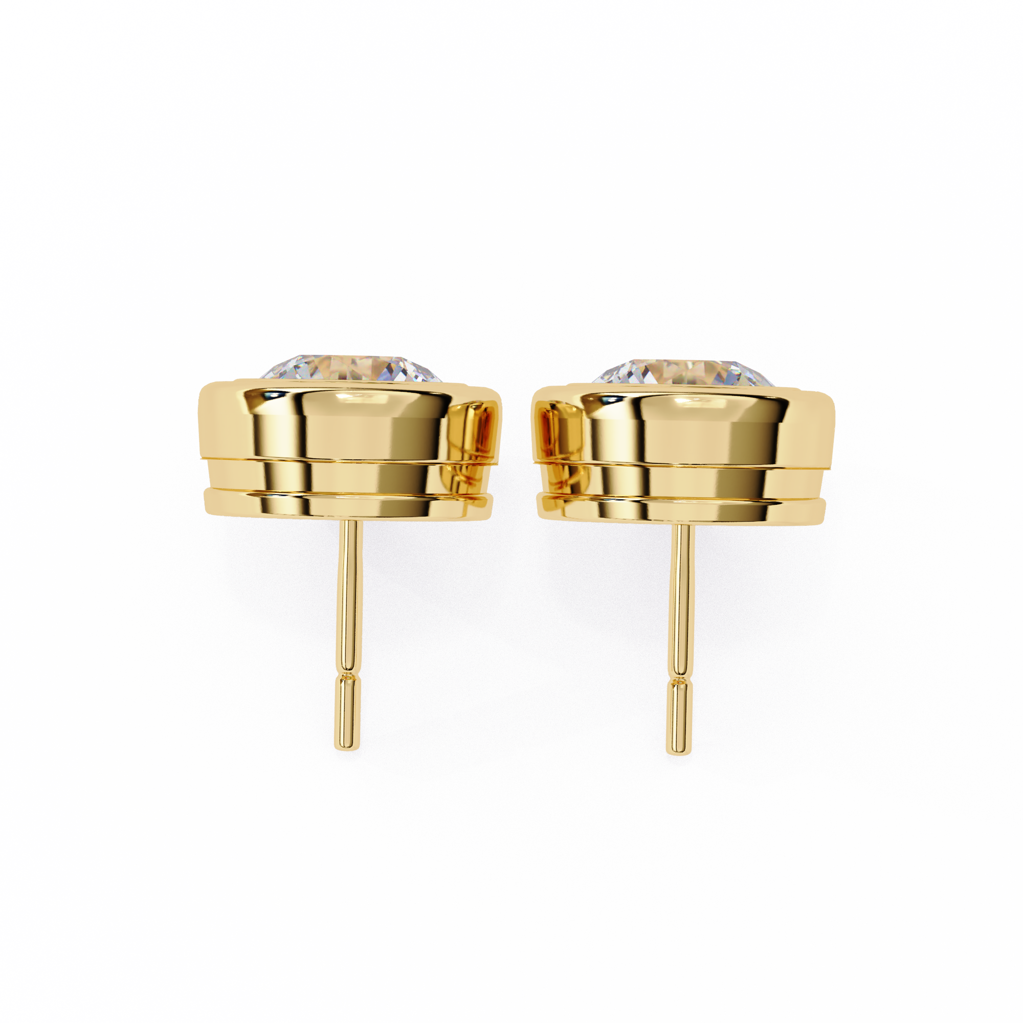 Imperial Grande Diamond Stud Earrings — 10k–18k Gold