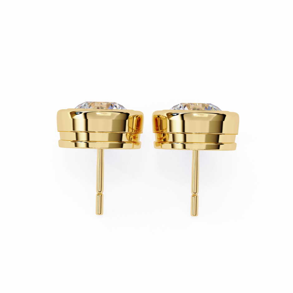 Imperial Grande Diamond Stud Earrings — 10k–18k Gold