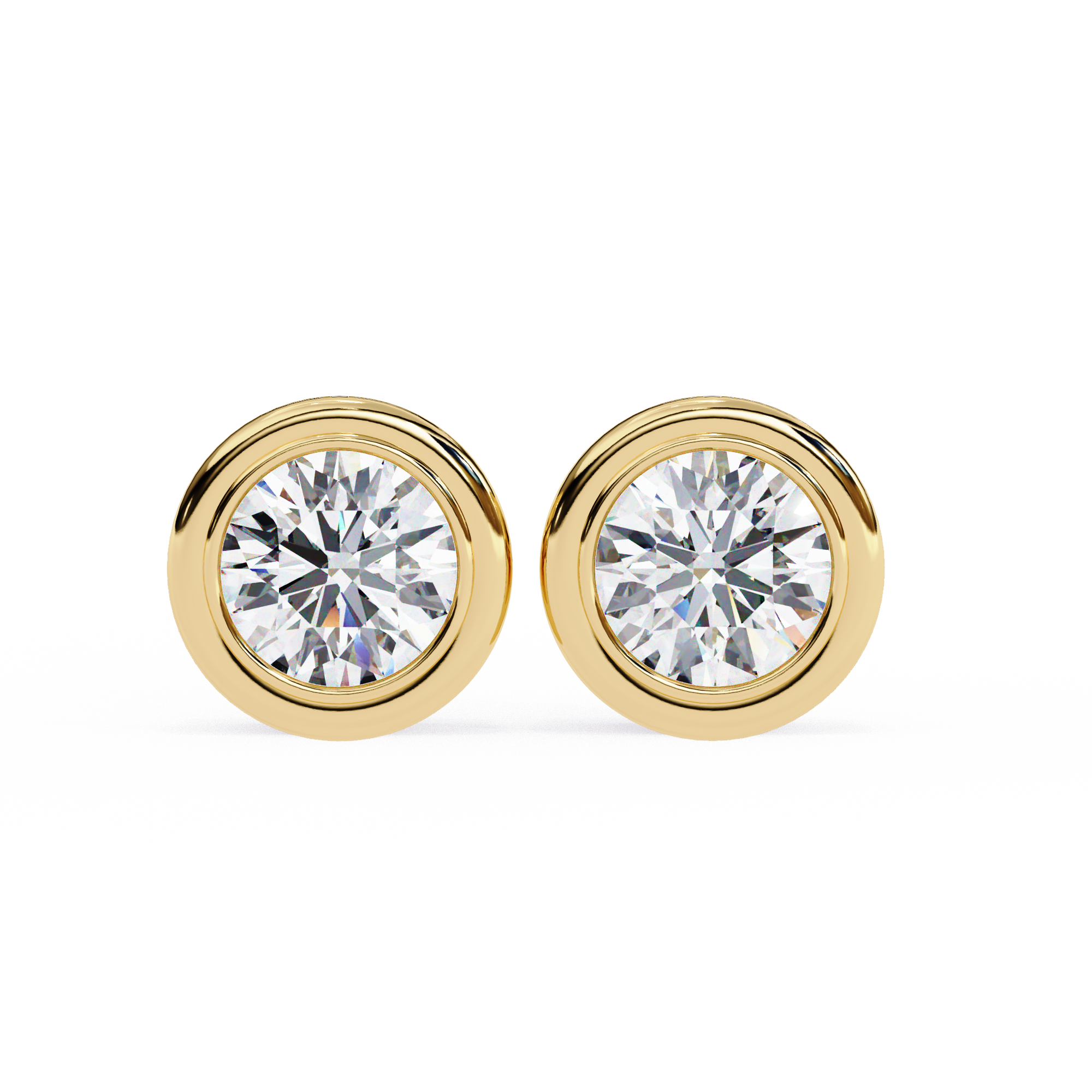 Imperial Grande Diamond Stud Earrings — 10k–18k Gold