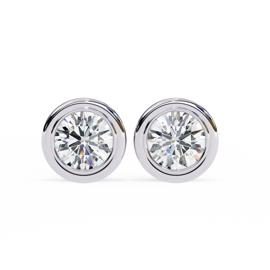 Imperial Grande Diamond Stud Earrings — 10k–18k Gold