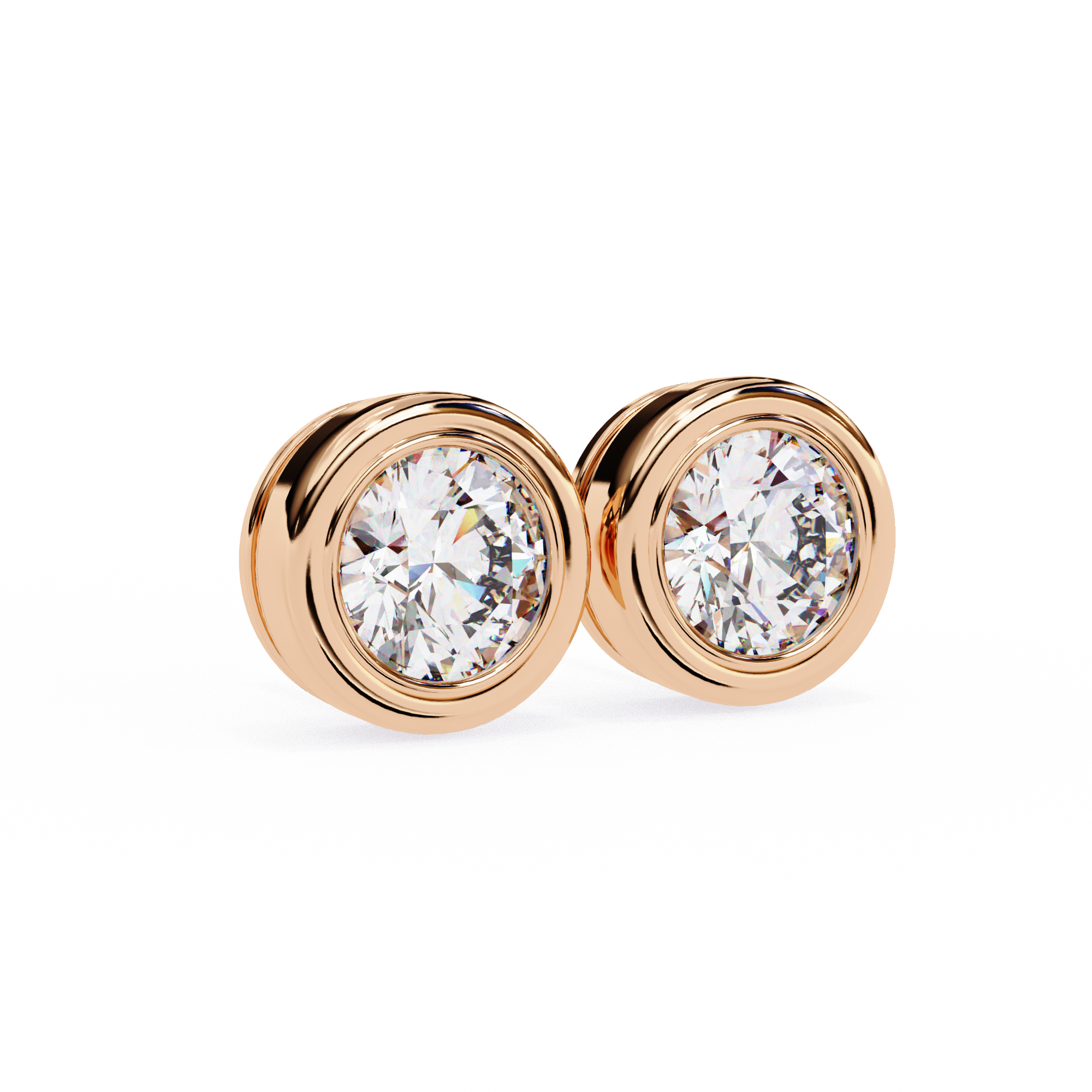 Imperial Grande Diamond Stud Earrings — 10k–18k Gold