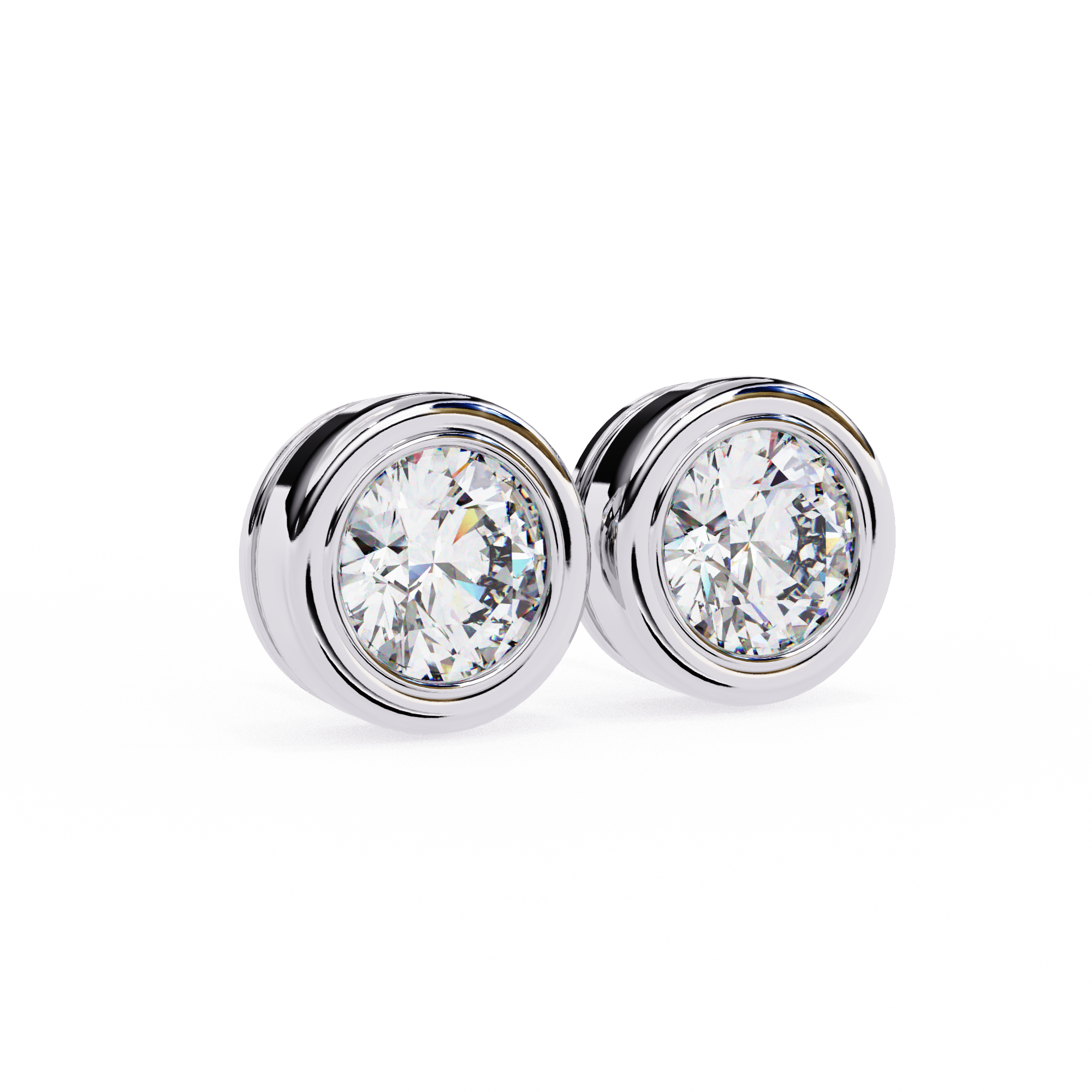 Imperial Grande Diamond Stud Earrings — 10k–18k Gold