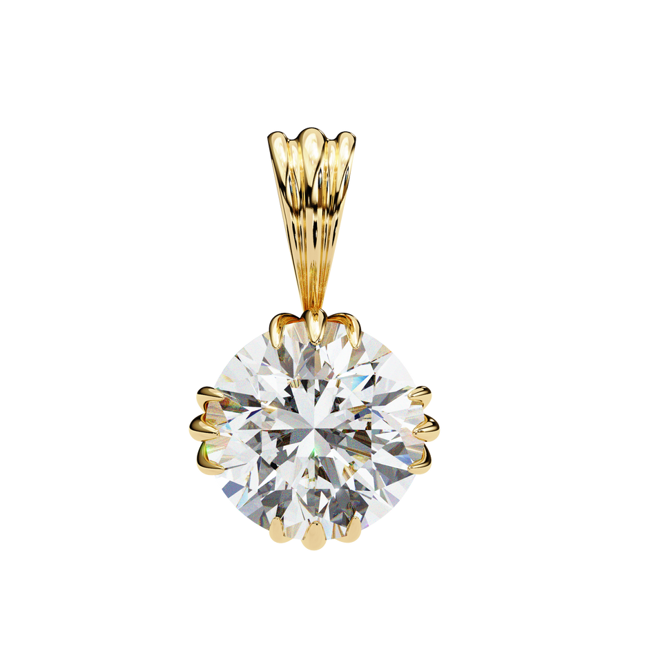 Classic Round Pavé Pendant
