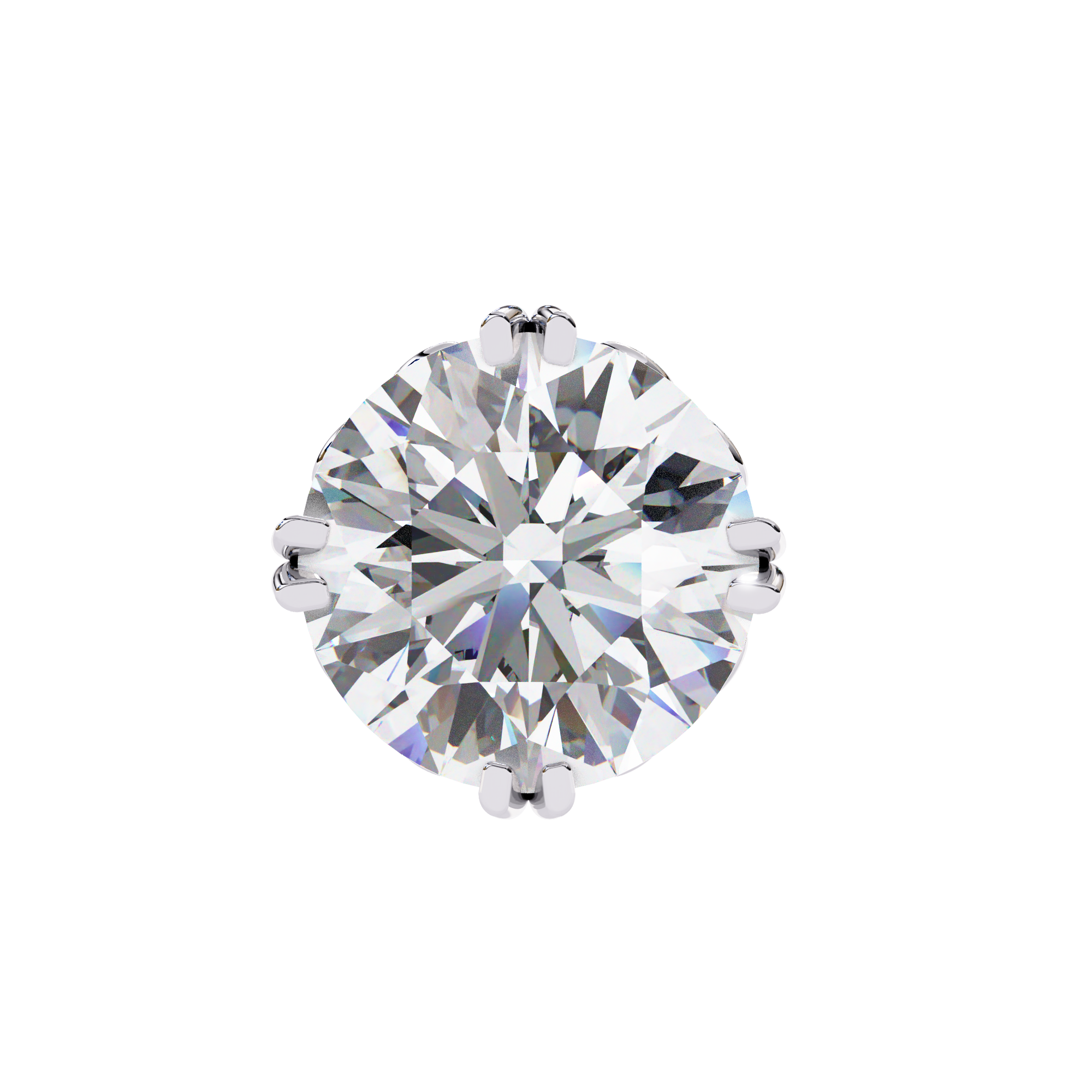 Essence Round Brilliant Stud Earrings — 10k–18k Gold