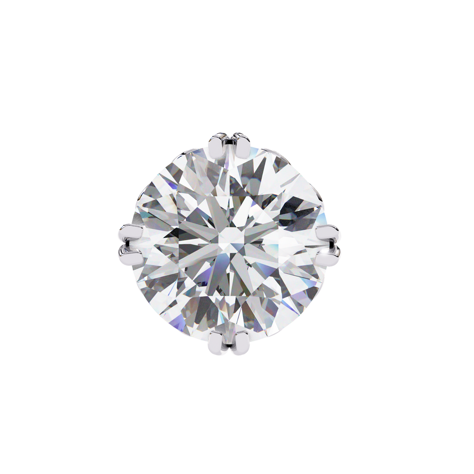 Essence Round Brilliant Stud Earrings — 10k–18k Gold