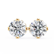 Essence Round Brilliant Stud Earrings — 10k–18k Gold