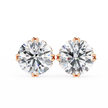 Essence Round Brilliant Stud Earrings — 10k–18k Gold